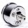 Öldruckmanometer-Anzeige Chrom Schwarz -60 PSI 4 Bar f Harley Motorrad Auto Boot