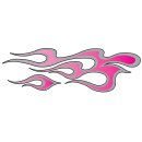 Sticker Airbrush Pink Flames Right 20 x 6 cm Decal Tank