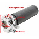 Gasgriff Gaszug Klemme Halter Befestigung Schwarz...