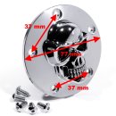 Timer Point Cover Skull 3D Chrome for Harley-Davidson Twin Cam 1999-2017 5-hole