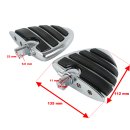Footpegs Wing Mini Footboard Chrome for Harley-Davidson Dyna Softail E-Glide