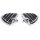 Footpegs Wing Mini Footboard Chrome for Harley-Davidson Dyna Softail E-Glide