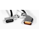 Mini LED Blinker Chrom Lenkerarmatur f Harley Softail 96- Dyna 96- Sportster 96-