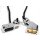 Mini LED Blinker Chrom Lenkerarmatur f Harley Softail 96- Dyna 96- Sportster 96-