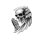 Adesivo Cranio Pregare con ala 8 x 6 cm Sticker Angel Skull Decal