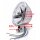 5¾" Faro Cromo H4 Bates Estilo Transparente p. Harley Suzuki Universal ECE