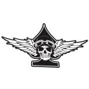 Sticker Winged Ace Skull 10 x 5 cm Decal