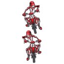 Pegatina-Set Enduro Rojo 11 x 6,5 cm Red Moto Cross...