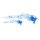 Aufkleber-Set Totenkopf Airbrush blau rechts 20 x 6 cm Blue Skull Right Sticker