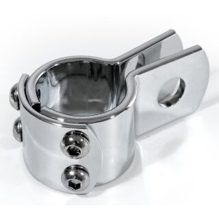Befestigungsklemme 32mm Chrom Halterung 1¼" Harley Sturzbügel Fußrasten Lenker