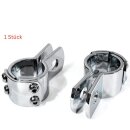 Befestigungsklemme 32mm Chrom Halterung 1¼" Harley Sturzbügel Fußrasten Lenker