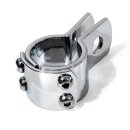 Befestigungsklemme 32mm Chrom Halterung 1¼" Harley Sturzbügel Fußrasten Lenker