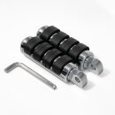 Repose-pieds chromé Set p. Harley-Davidson Softail Dyna Sportster Heritage V-Rod