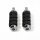 Repose-pieds chromé Set p. Harley-Davidson Softail Dyna Sportster Heritage V-Rod
