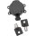 Cerradura de Contacto Negro para Harley-Davidson 2011- Softail Dyna Touring