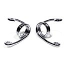 3&quot; (76mm) Hair Spring Set Chrome for Single Seat...