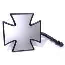 Black Iron Cross Mirror for Harley Davidson and Custombikes