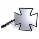 Black Iron Cross Mirror for Harley Davidson and Custombikes