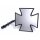 Black Iron Cross Mirror for Harley Davidson and Custombikes