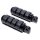 Repose-pieds noir Set pour Harley-Davidson Softail Dyna Sportster Heritage V-Rod