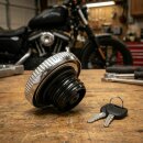 Tankdeckel abschließbar Chrom für Harley-Davidson Sportster Dyna Softail rechts