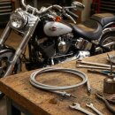 Cavo contachilometri per ruota anteriore Harley-Davidson 98cm attacco 12mm -1995