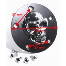 Zündungsdeckel Timer Point Cover Totenkopf schwarz...