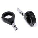 Turnsignal Fork Clamps 39 mm Black 