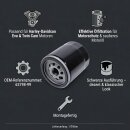 Ölfilter Schwarz für Harley Davidson EVO Twin Cam 99- Softail Dyna Road King usw