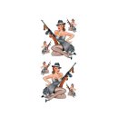 Vintage Gangster Pin Up Girl Decal Value Pack XL 