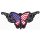 Aufnäher Schmetterling Amerika Flagge 15 x 7 cm USA Butterfly America flag Patch 