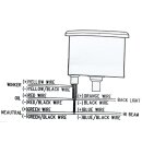 Mini clignotants de compteur de vitesse noir pour Harley-Davidson Honda Suzuki