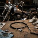 Tachowelle für Harley-Davidson 98cm Vorderrad 12mm Tacho-Anschluss schwarz 80-95