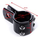 Abrazadera de montaje 32mm Soporte negro 1¼ Marco...
