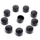 Schrauben Abdeckungen 3/8" Schwarz für Harley...