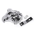 Horn Cover Eagle Head Chrome f Harley-Davidson Big Twin Cam Evo replace Cow Bell
