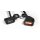 Mini LED Blinker Schwarz Lenkerarmatur für Harley Softail 96- Dyna 96- Sportster