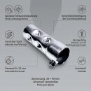 Silenciador Inserto Deflector 35x98 mm DB-Killer para Mangueras de 1½" Universal