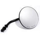 Round black classic small mirror with E-Mark for...