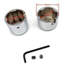 Chromed Rear Axle Nut Cover Kit  fits Harley Davidson Softail 2000-2007