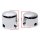 Chromed Rear Axle Nut Cover Kit  fits Harley Davidson Softail 2000-2007