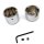 Chromed Rear Axle Nut Cover Kit  fits Harley Davidson Softail 2000-2007