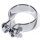 Auspuffklemme Befestigungsschelle Chrom Stahl 1¾ " (ca. 45 mm) Universal