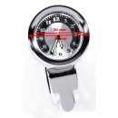 Chrome Metal Motorcycle Handlebar Clock 22-25mm Clamp for...