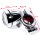 Lenkeruhr Metall Chrom Motorrad 22-25mm Klemme für Harley Suzuki Yamaha Cruiser