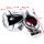 Chrome Metal Motorcycle Handlebar Clock 22-25mm Clamp for Harley Yamaha Cruiser