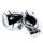 Chrome Metal Motorcycle Handlebar Clock 22-25mm Clamp for Harley Yamaha Cruiser