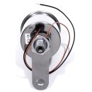 Mini-Tacho 48mm Chrom Schwarz 2:1 für Harley Suzuki...