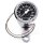 Mini-Tacho 48mm Chrom Schwarz 2:1 für Harley Suzuki Yamaha Kawasaki Universal HD
