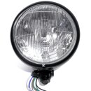5¾" Faro Negro H4 Bates Estilo para Harley...